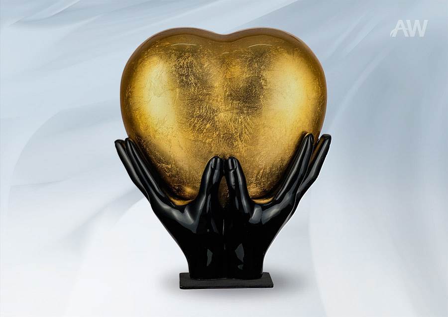 COEUR PROTÉGÉ D'OR